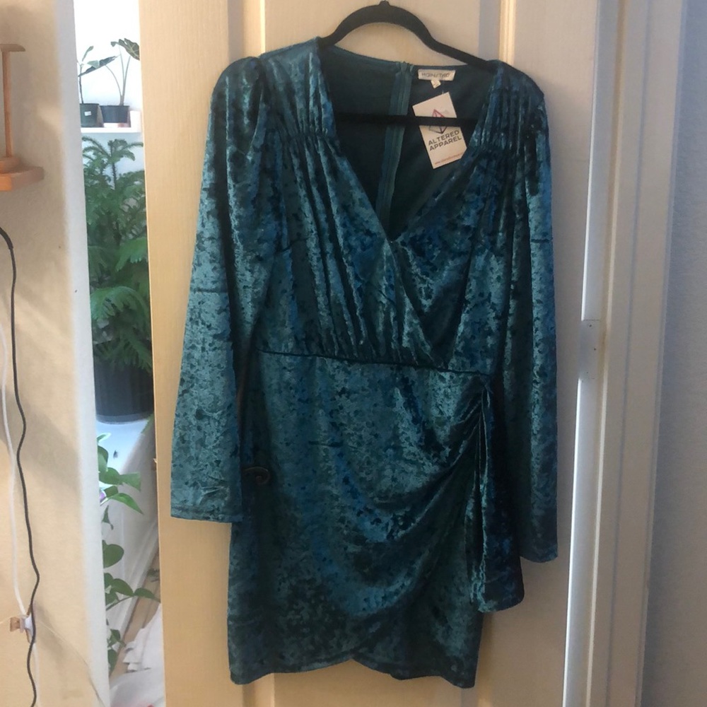 Emerald green dress